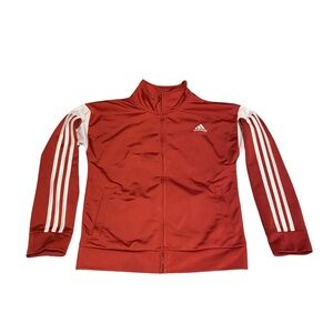 Adidas Red/White Track Jacket Women's SZ Small
